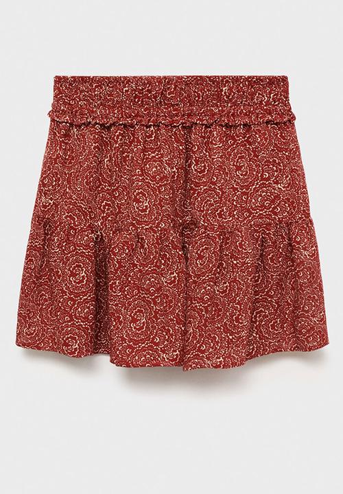 MANGO - Skirt lolita - medium orange