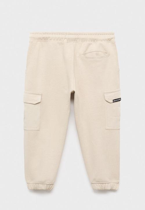 MANGO - Joggers cargob - light beige