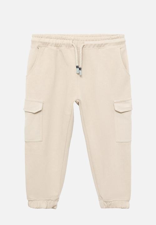 MANGO - Joggers cargob - light beige