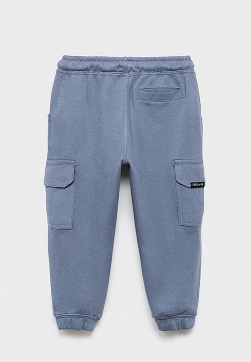 MANGO - Joggers cargob - medium blue