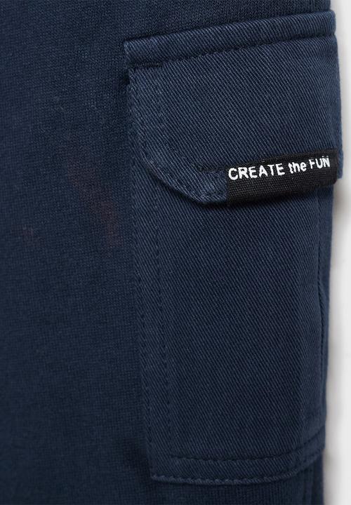 MANGO - Joggers cargob - navy