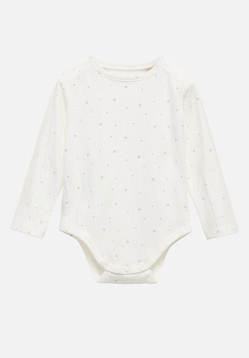 MANGO - Bodysuit dot - natural