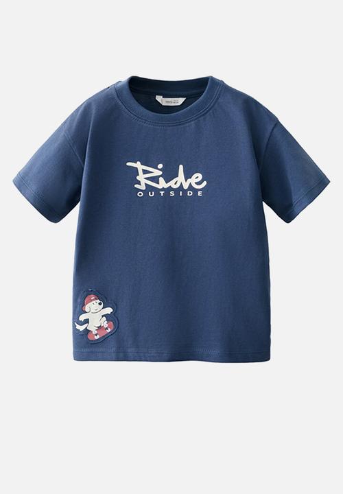 MANGO - T-shirt perro - dark blue