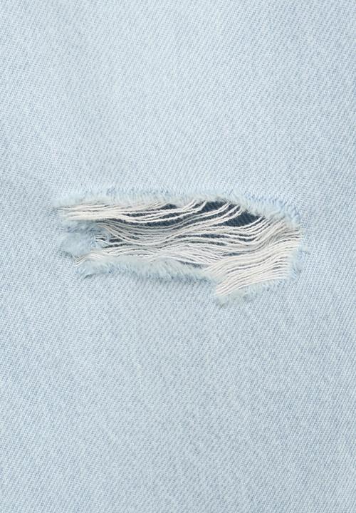 MANGO - Jeans mom1 - open blue