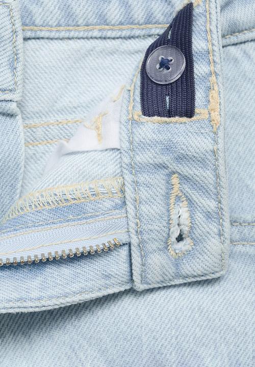 MANGO - Jeans mom1 - open blue