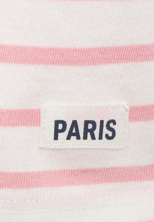 MANGO - T-shirt ritab - pink