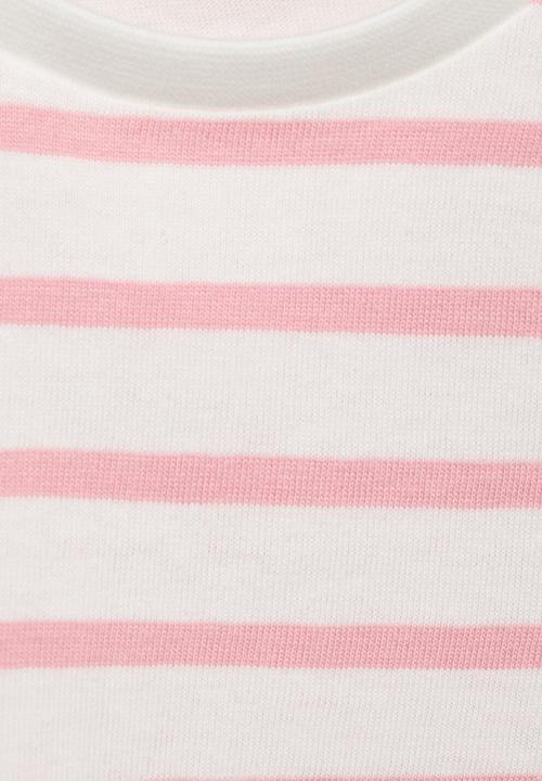 MANGO - T-shirt ritab - pink