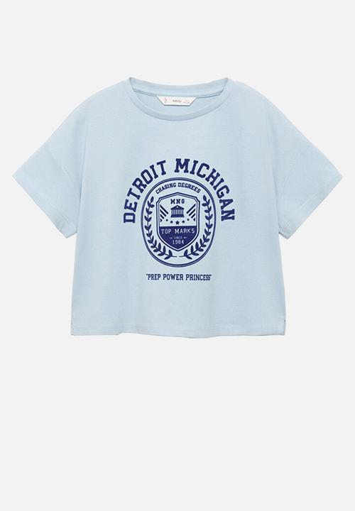 MANGO - T-shirt city - light pastel blue