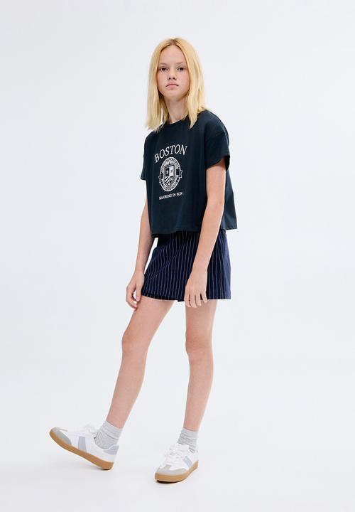 MANGO - T-shirt city - navy
