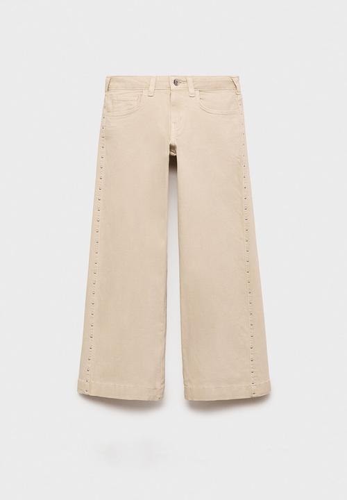 MANGO - Jeans lowrise - light/pastel brown