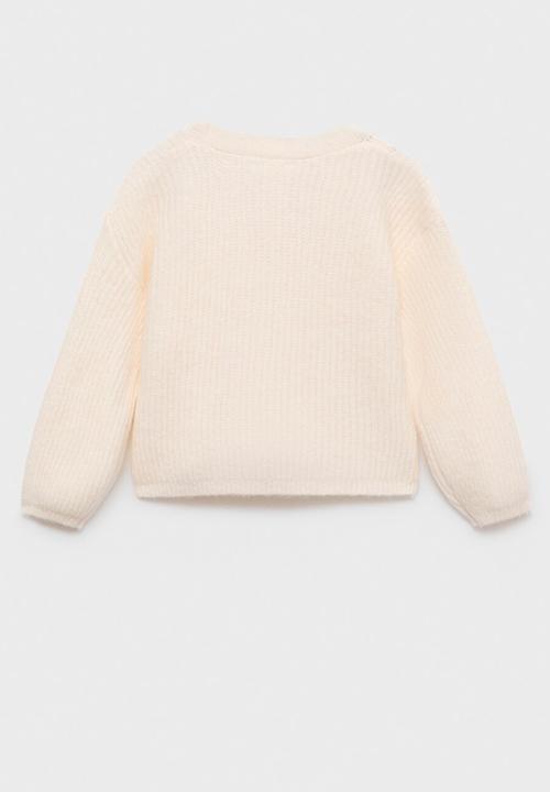MANGO - Cardigan freya - natural