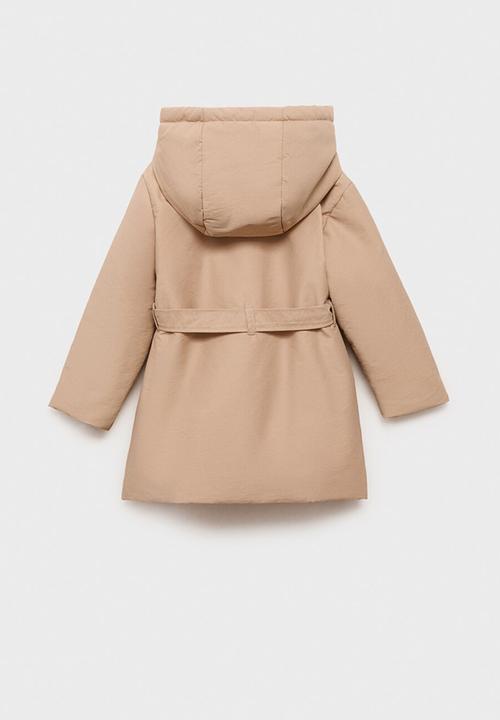 MANGO - Puffer coat dina - light/pastel brown