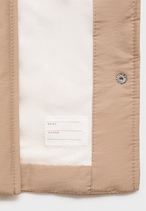 MANGO - Puffer coat dina - light/pastel brown