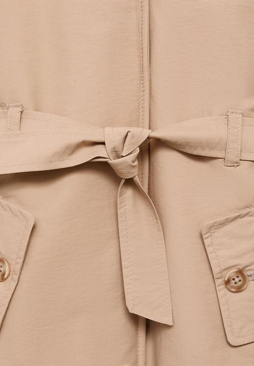 MANGO - Puffer coat dina - light/pastel brown