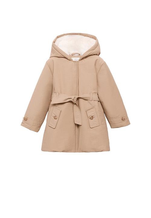 MANGO - Puffer coat dina - light/pastel brown