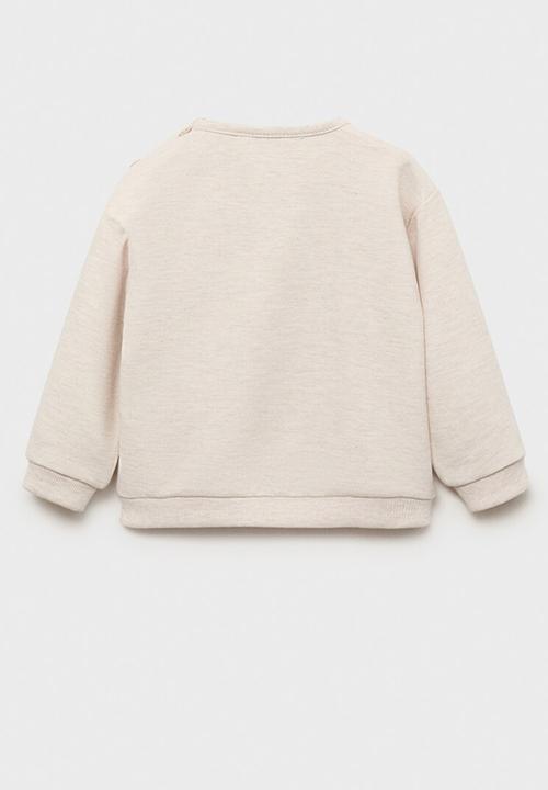 MANGO - Sweatshirt LION - Light Pastel Brown