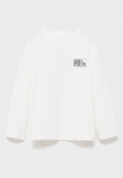 MANGO - T-shirt keepcalm - natural