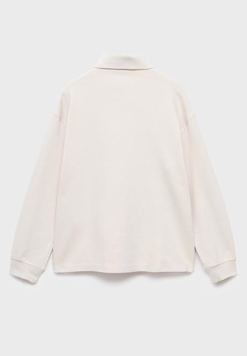 MANGO - Sweatshirt polos - natural