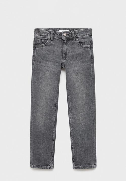 MANGO - Jeans regular - open gray
