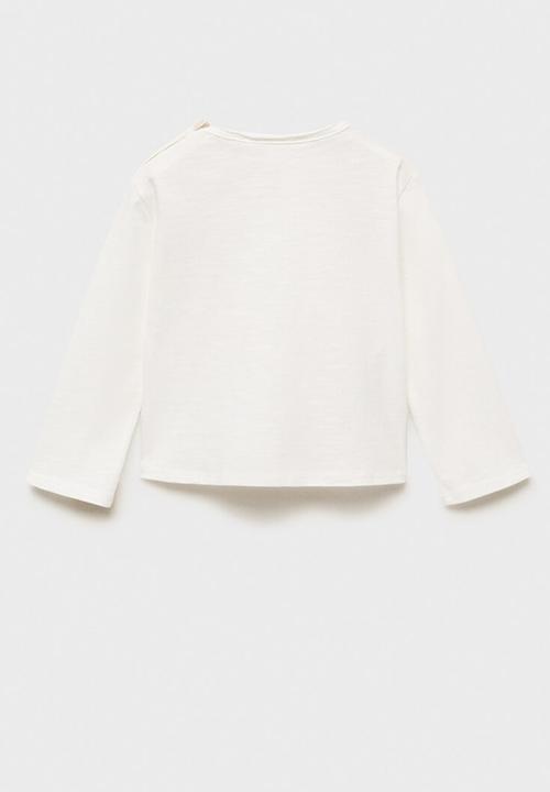 MANGO - T-shirt cebra - natural