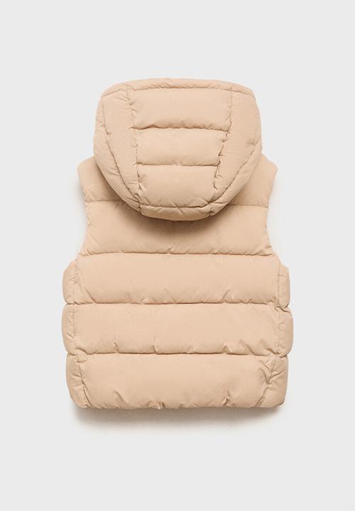 MANGO - Outer vest aldov - light pastel brown