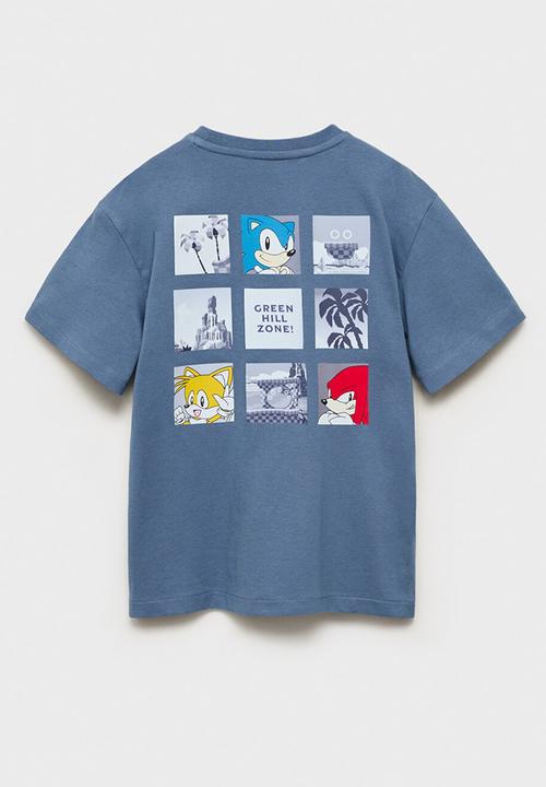 MANGO - T-shirt sonicact - medium blue