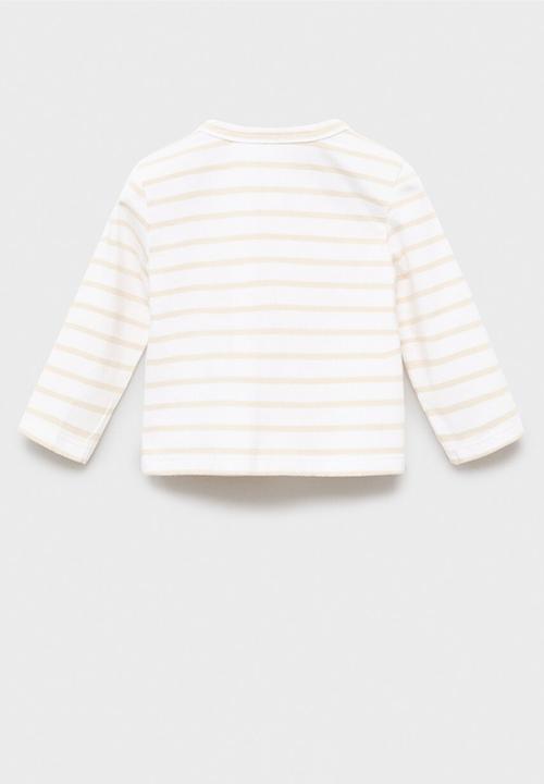 MANGO - T-shirt lujanc - light pastel brown