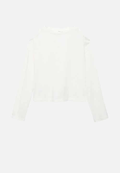 MANGO - T-shirt cutout - natural