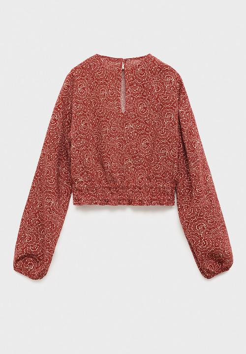 MANGO - Blouse lolita - medium orange