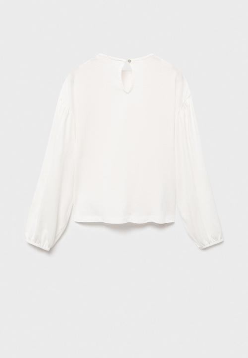 MANGO - T-shirt entre - natural
