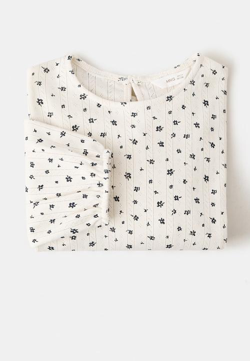 MANGO - T-shirt blusi - natural