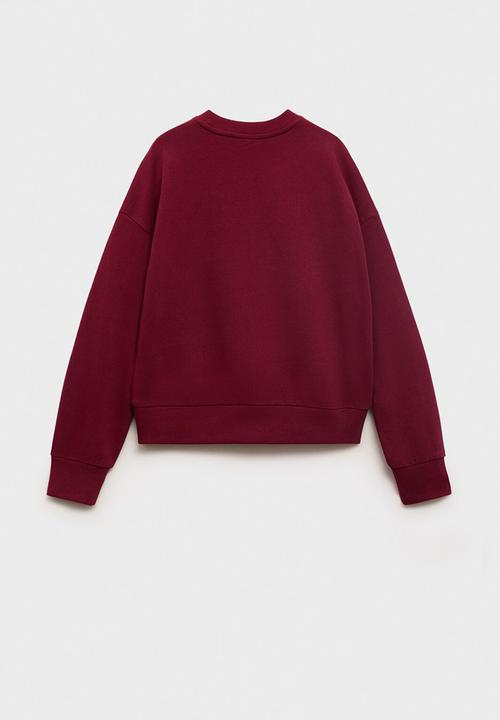 MANGO - Sweatshirt lundi - dark red