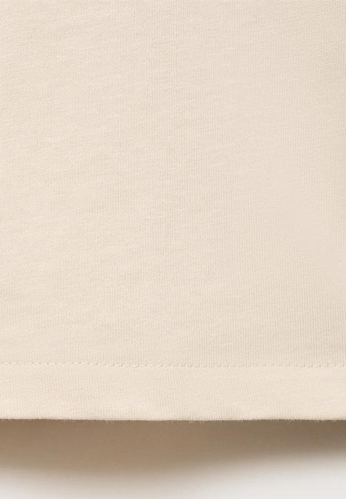 MANGO - T-shirt morning - light/pastel brown