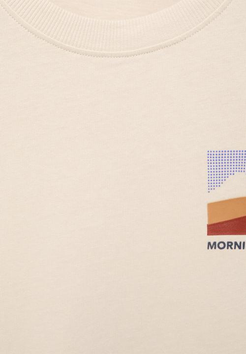MANGO - T-shirt morning - light/pastel brown