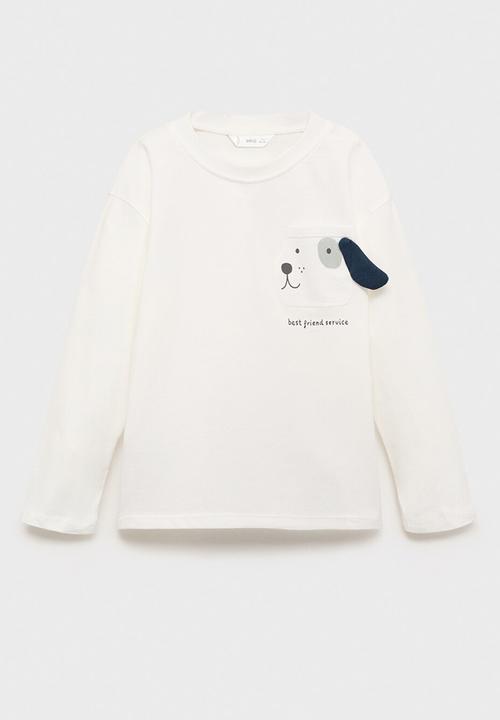 MANGO - T-shirt orejita - natural
