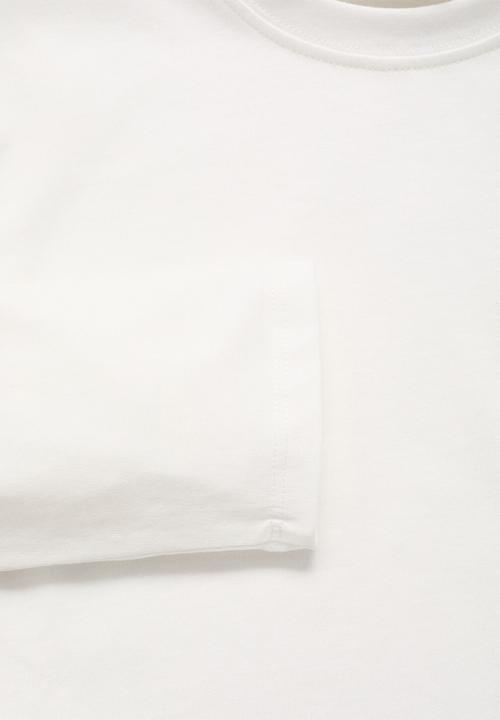 MANGO - T-shirt orejita - natural
