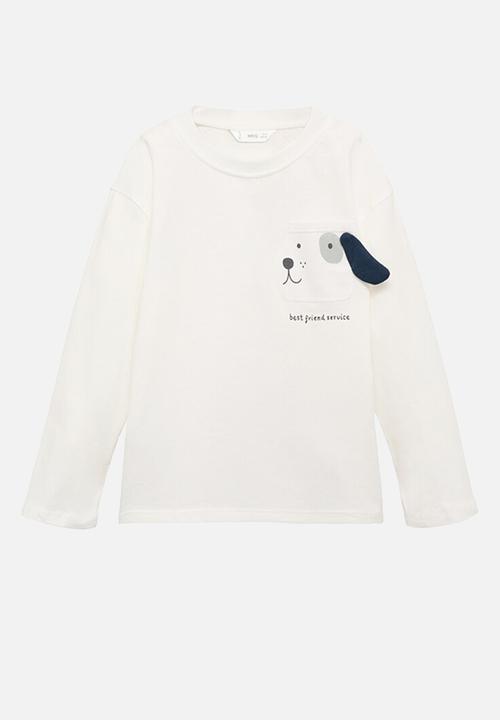 MANGO - T-shirt orejita - natural