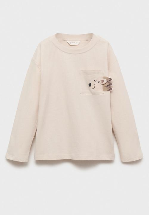 MANGO - T-shirt orejita - light/pastel brown