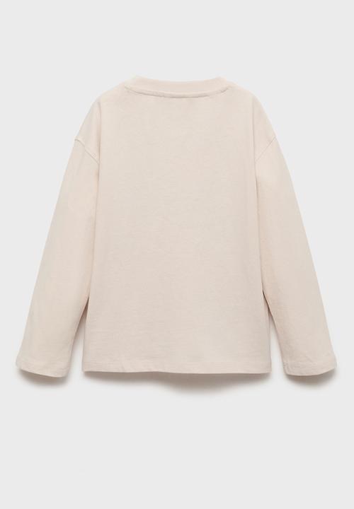 MANGO - T-shirt orejita - light/pastel brown