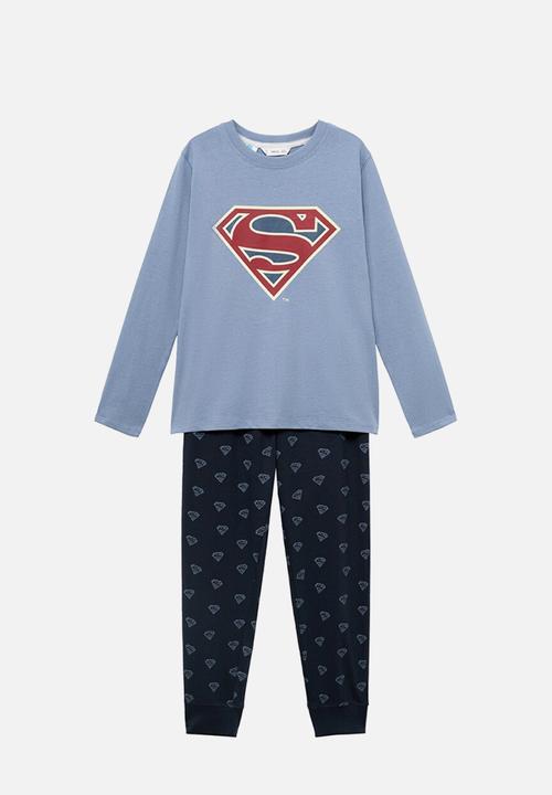 MANGO - Pyjama superman - medium blue