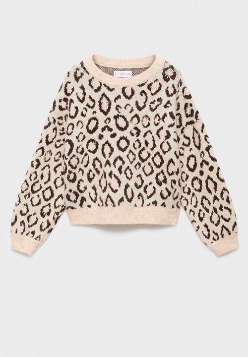 MANGO - Sweater MEOW - Light/Pastel Brown