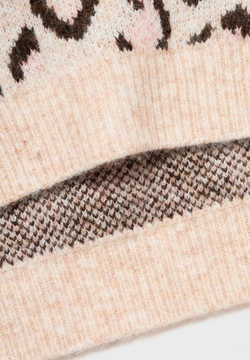 MANGO - Sweater MEOW - Light/Pastel Brown