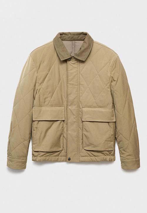 MANGO - Padded jacket -beige