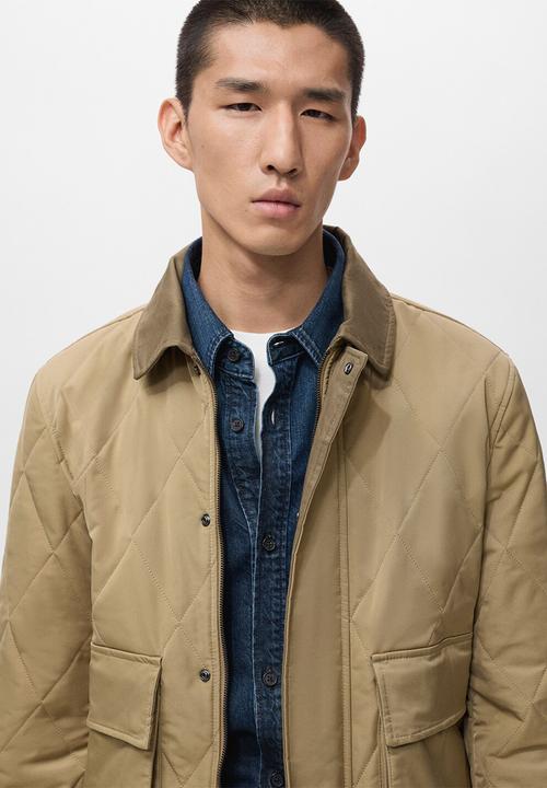MANGO - Padded jacket -beige