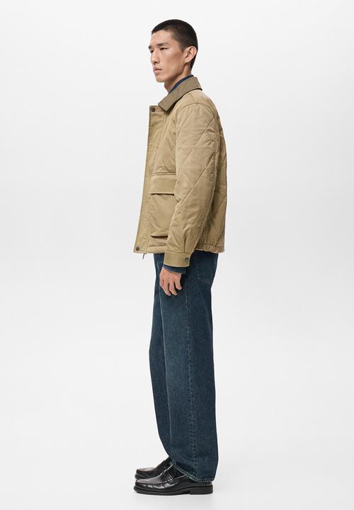 MANGO - Padded jacket -beige