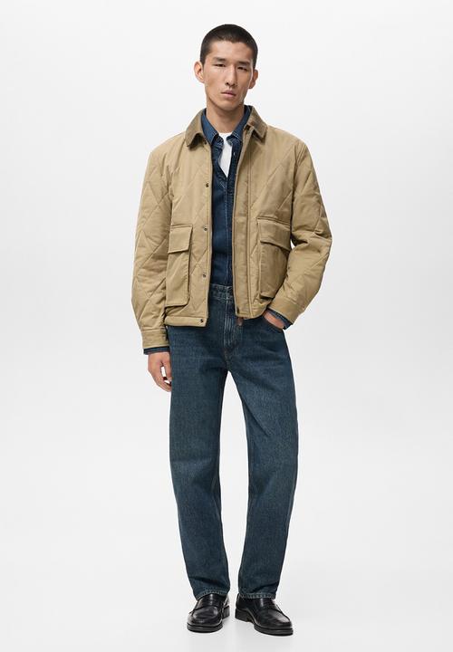MANGO - Padded jacket -beige