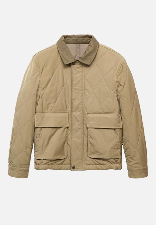 MANGO - Padded jacket -beige