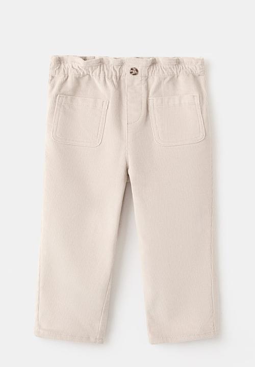 MANGO - Corduroy trousers - beige