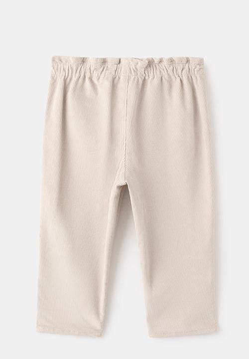 MANGO - Corduroy trousers - beige