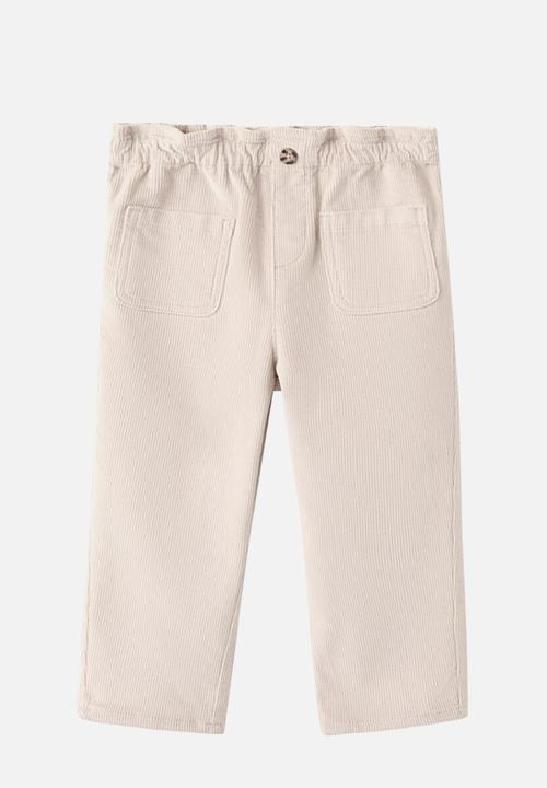 MANGO - Corduroy trousers - beige
